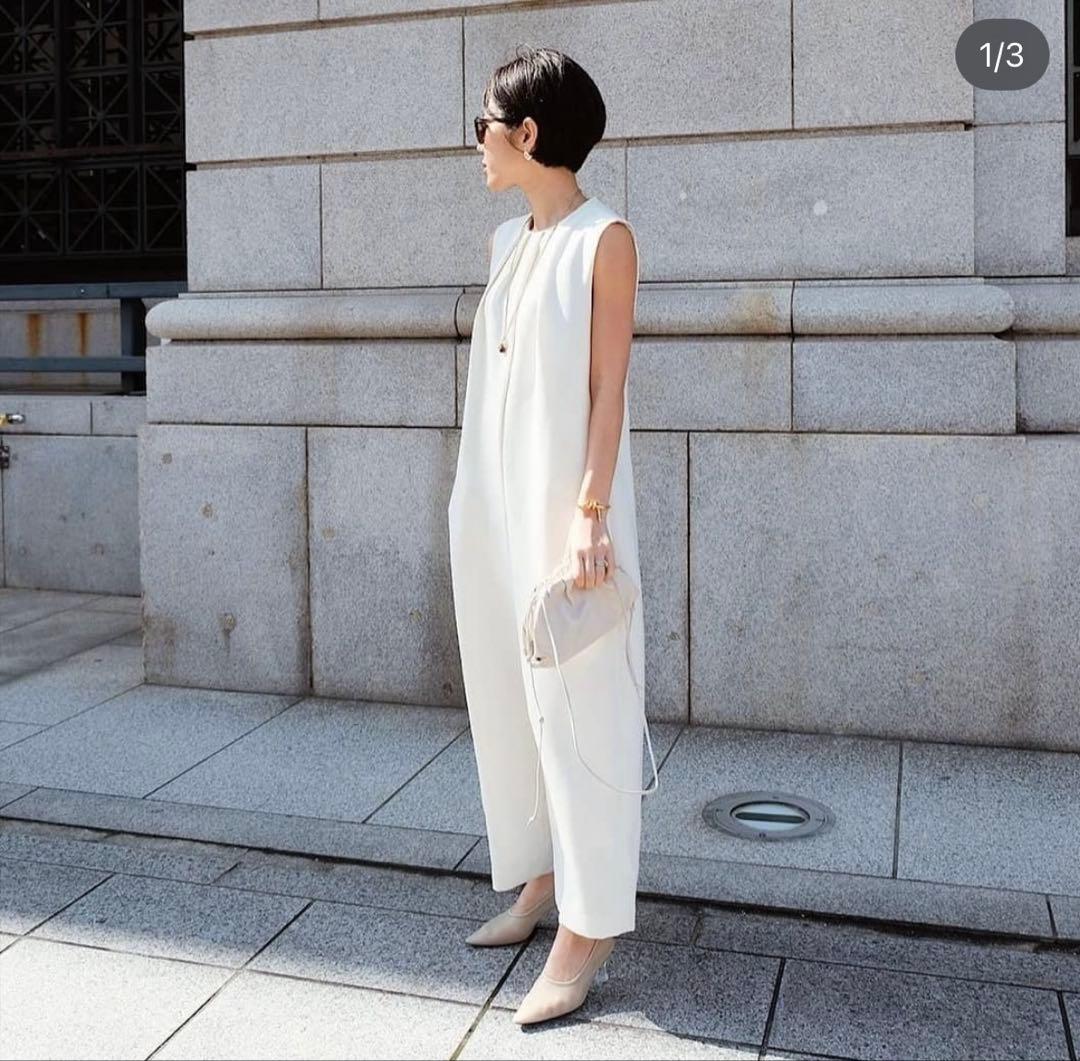 machatt タックネックオールインワン