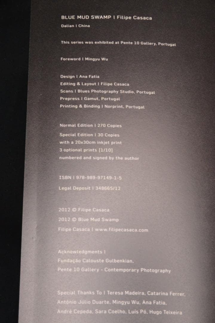 Blue Mud Swamp：Filipe Casaca　★大幅に値下げしました