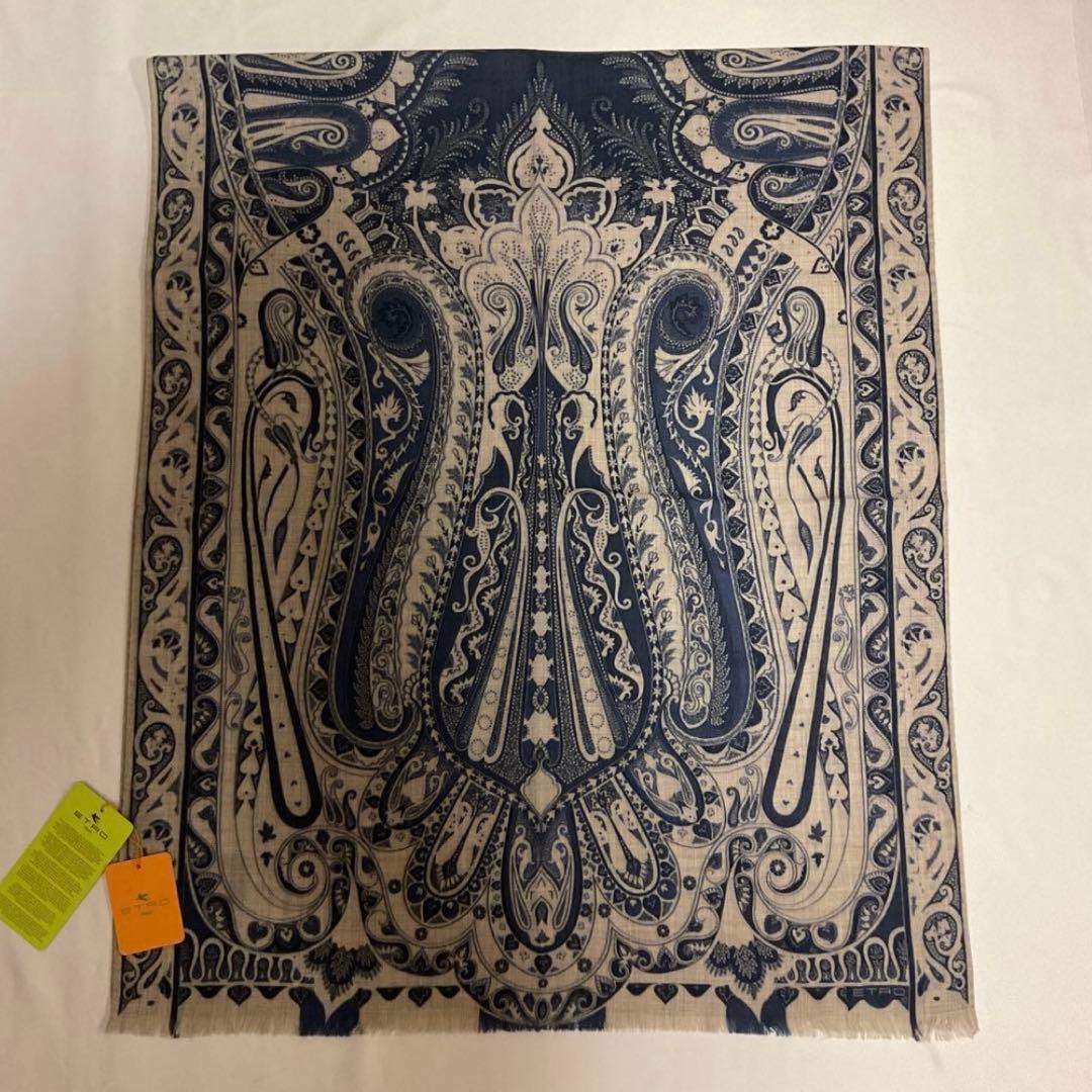 洗練されたデザイン　ETRO 正規品　大判ショール　 希少サイズ　18