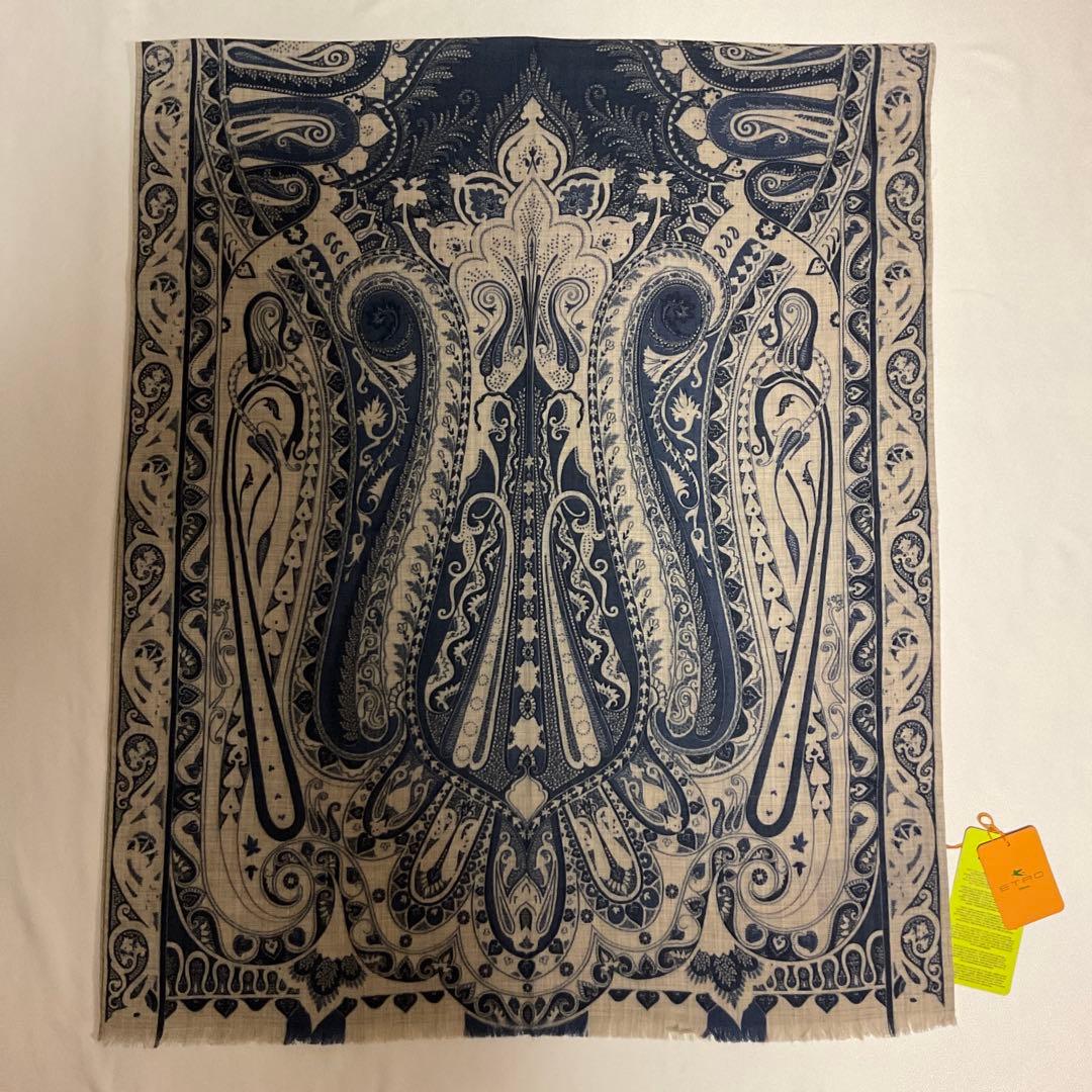 洗練されたデザイン　ETRO 正規品　大判ショール　 希少サイズ　18