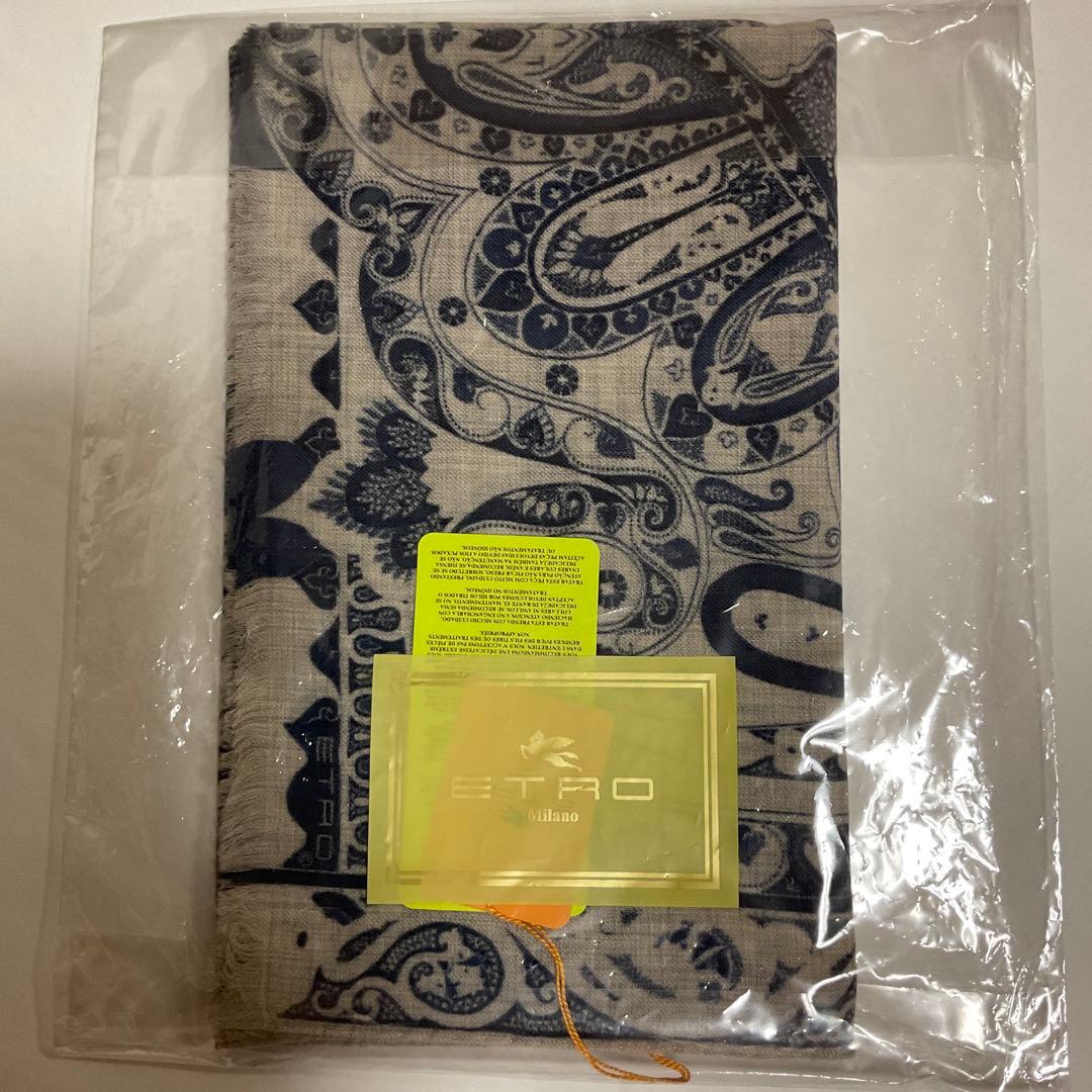 洗練されたデザイン　ETRO 正規品　大判ショール　 希少サイズ　18