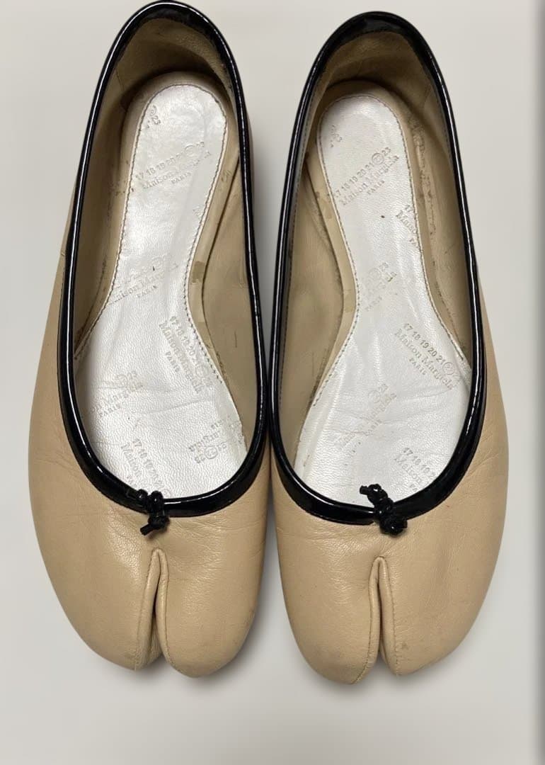 マルジェラ36足袋シューズtabiフラット