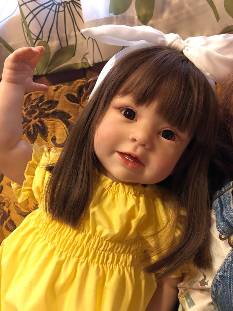 リボーンドール⭐️青いドレスの人形とティアラ