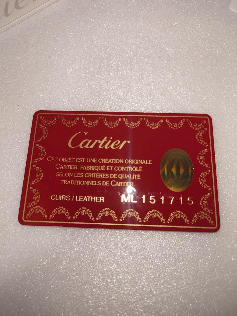新品同様：カルティエ レザー 4連 キーケース ボルドー