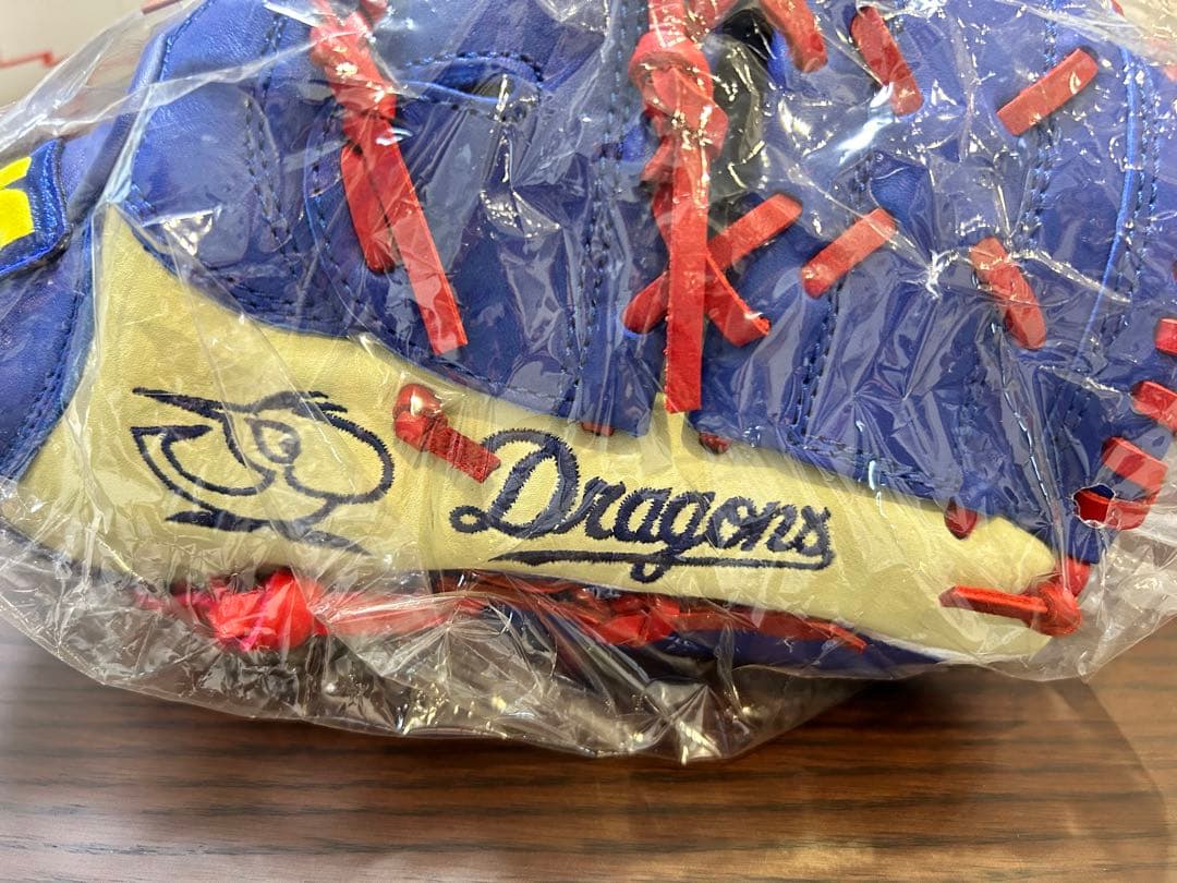 ミズノ 新品 ナゴヤドーム5周年記念 中日ドラゴンズ5選手サイン刻印 グラブ 袋