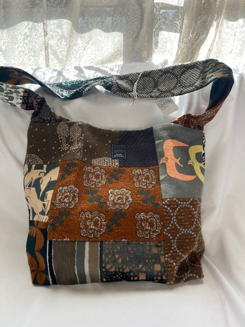 【新品】ミナペルホネン　ピースショルダーバッグ　yula タンバリン