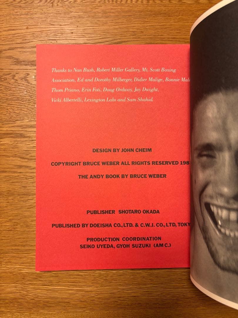 アート・デザイン・音楽 BRUCE WEBER THE ANDYBOOK