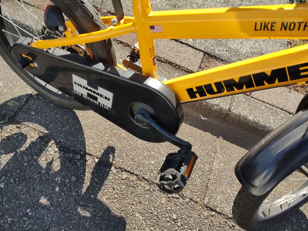 HUMMER子供用自転車 キッズバイク 前カゴ付（小1〜小2使用）20インチ前後