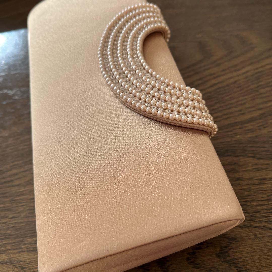 くぅ様　【美品】東京ソワール　フォーマルバッグ　パーティーバッグ　白手袋付き