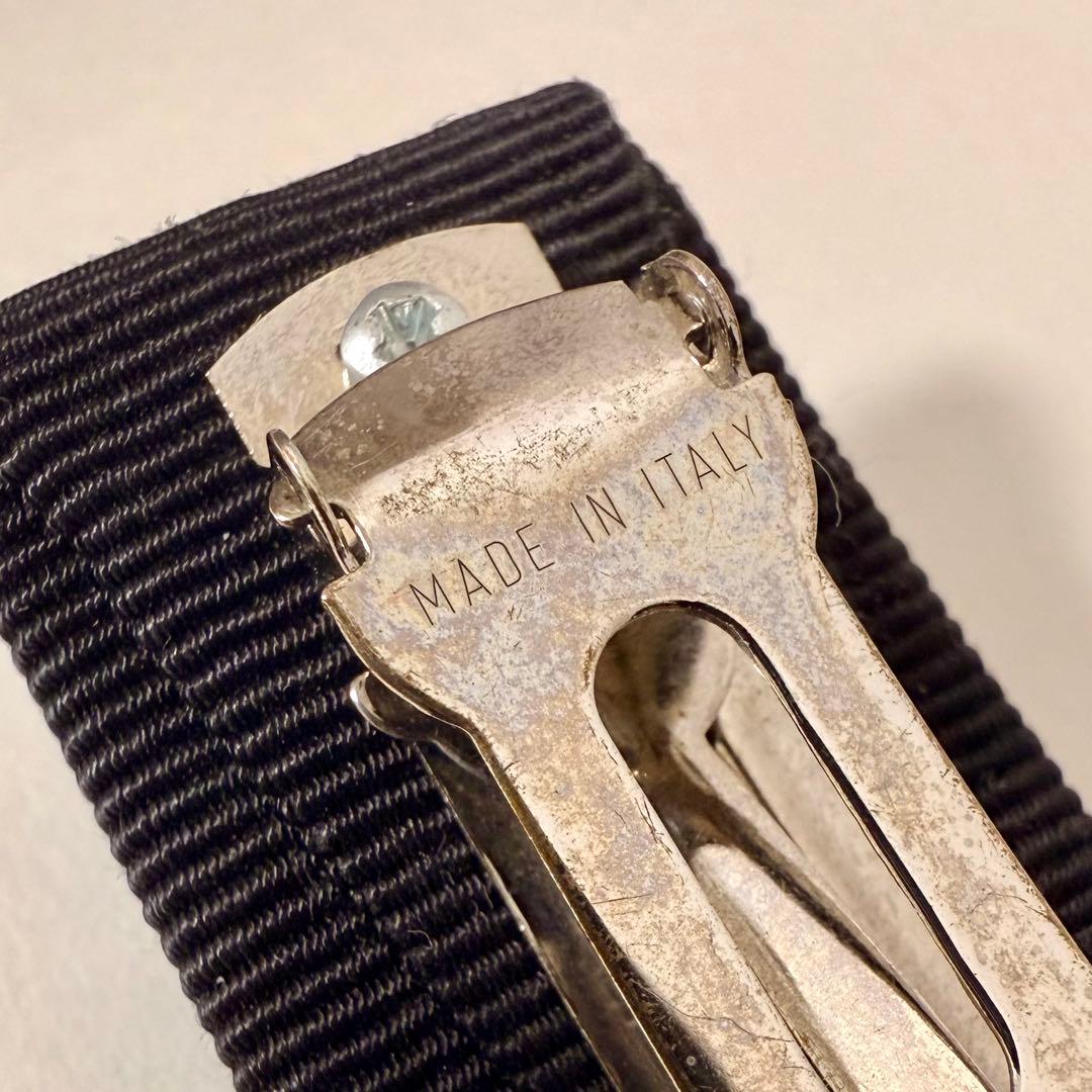 【美品】サルヴァトーレフェラガモ ヴァラ バレッタ 黒×シルバー 箱付き