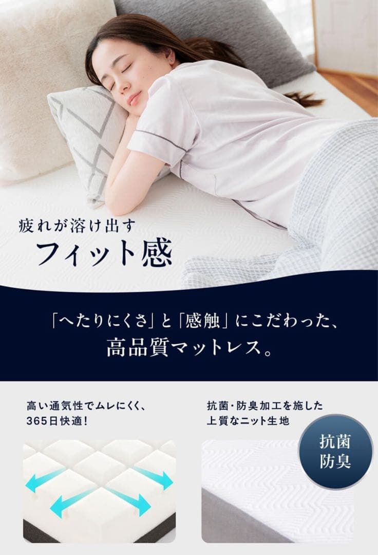 ハグミン　高反発マットレス　シングル