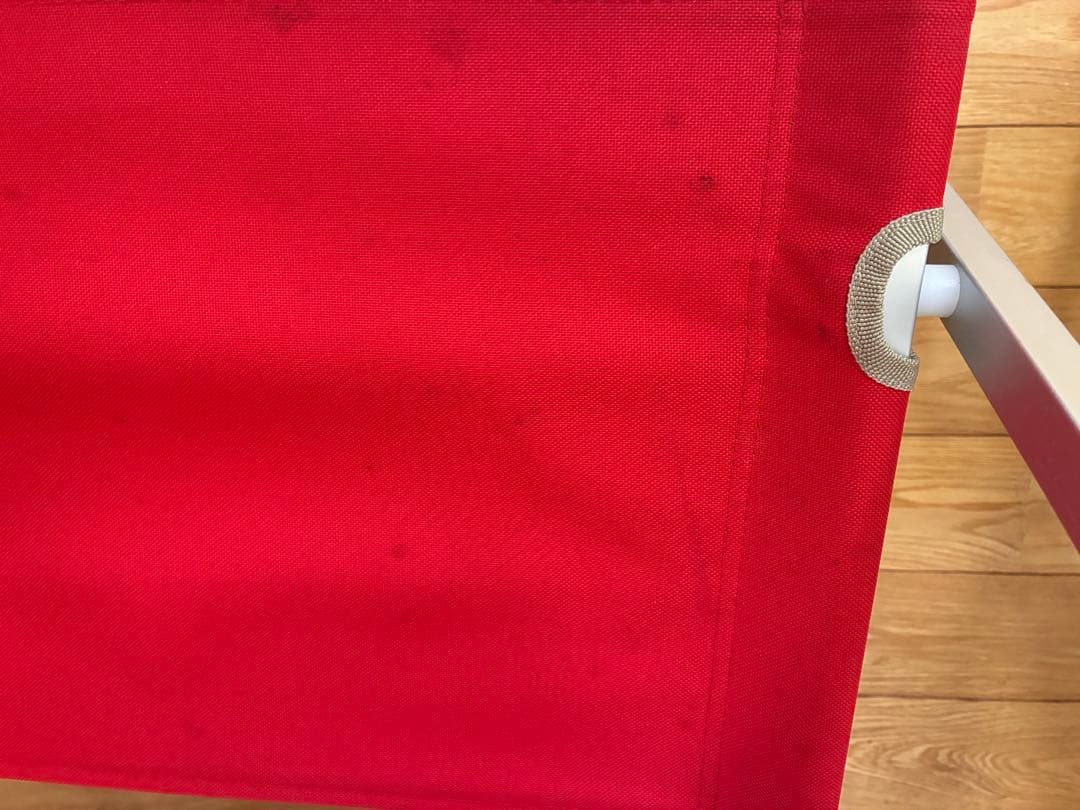 コールマンColeman赤とオリーブ コンパクトフォールディングチェア中古品