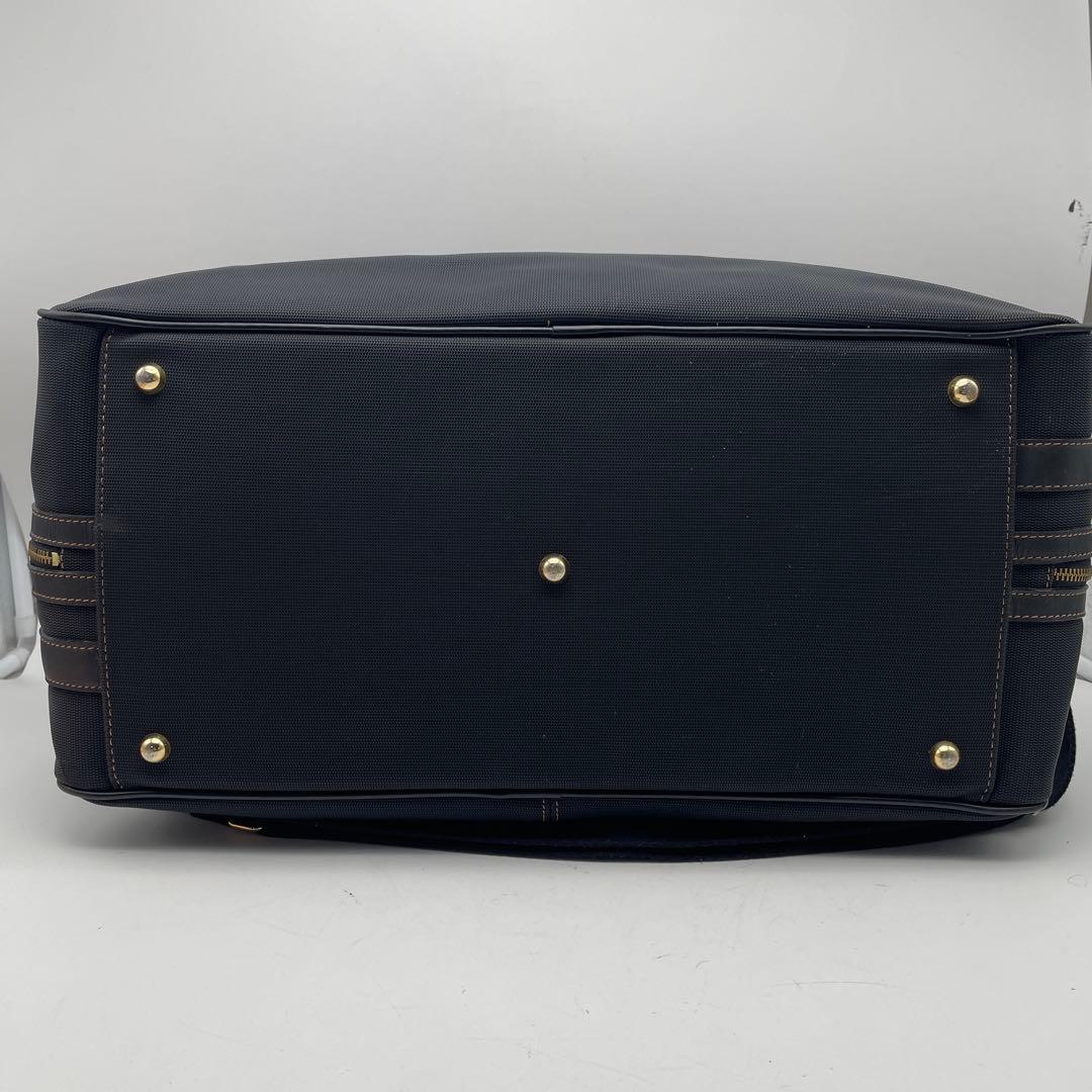 バーバリー ゴルフ ノバチェック pvc ボストンバッグ 2way 旅行 黒