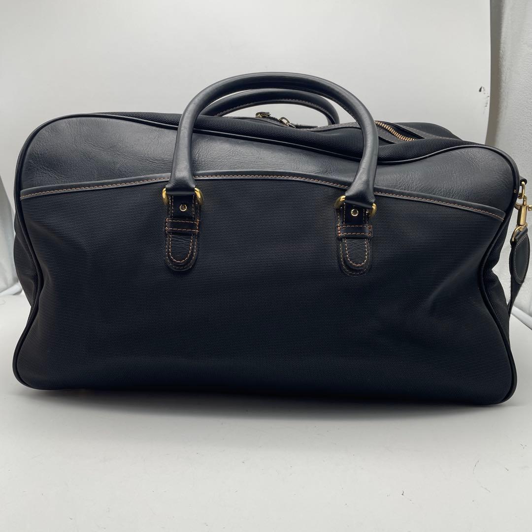 バーバリー ゴルフ ノバチェック pvc ボストンバッグ 2way 旅行 黒