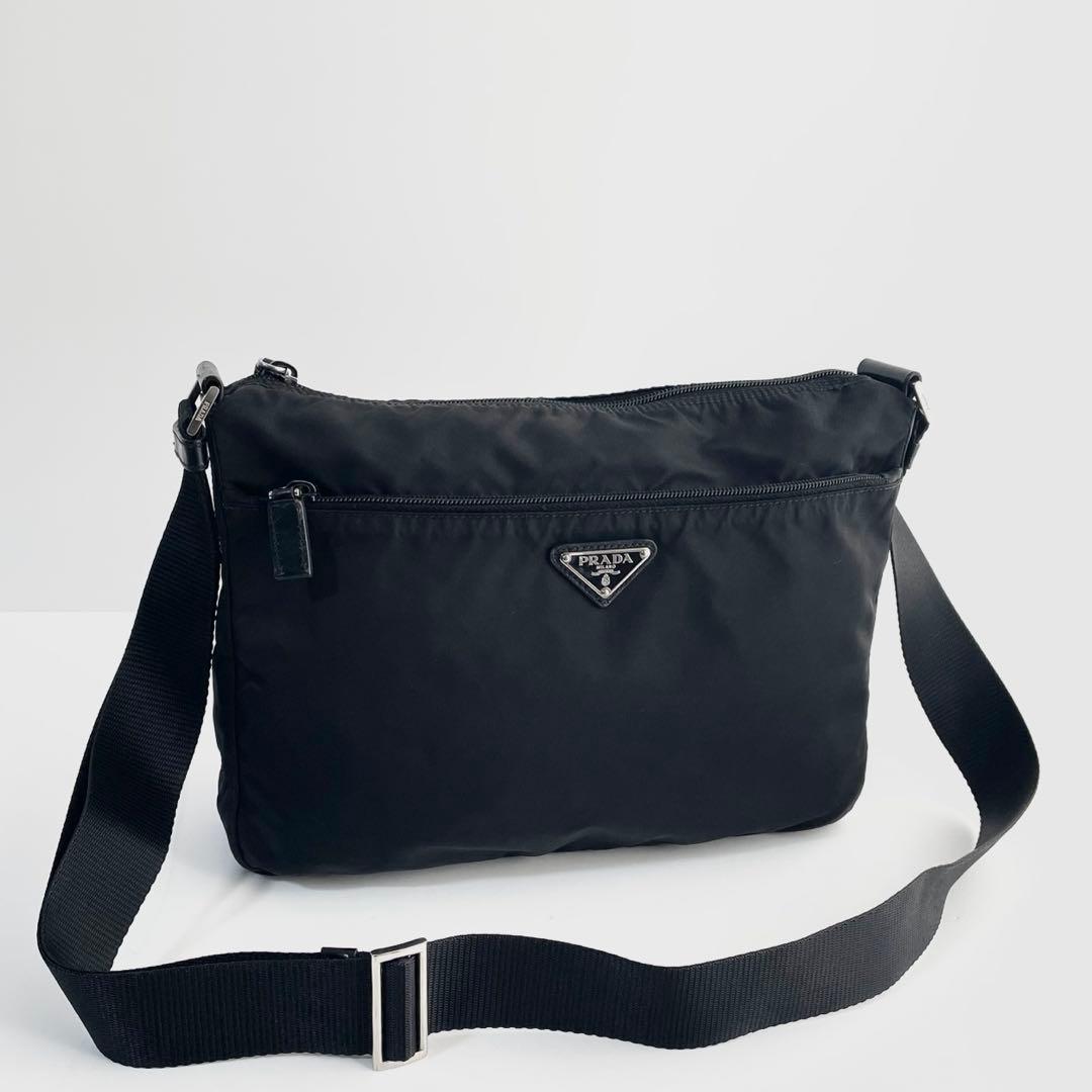【美品】プラダ ショルダーバッグ カメラバッグ ナイロン×レザー