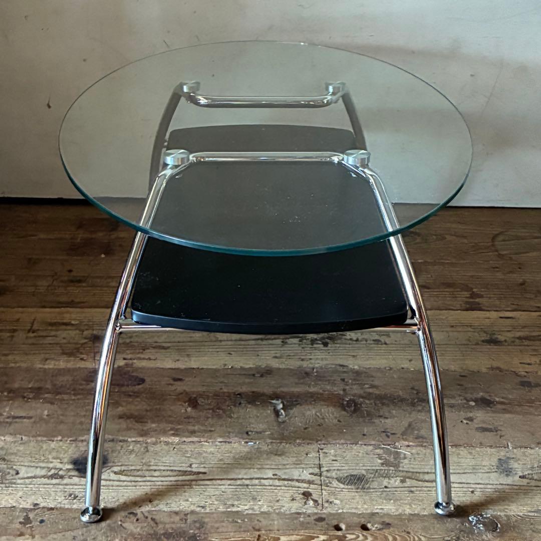 モダン ガラス センターテーブル