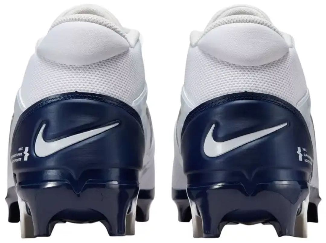 ナイキ 26 アルファメナス プロ アメフト スパイク シューズ 靴 白 紺
