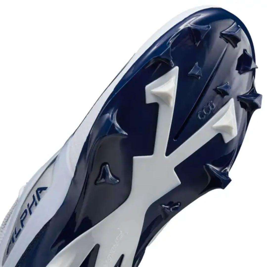 ナイキ 26 アルファメナス プロ アメフト スパイク シューズ 靴 白 紺