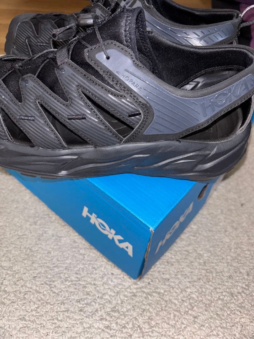 HOKA ONE ONE HOPARA サンダル 26cm ブラック ホカ