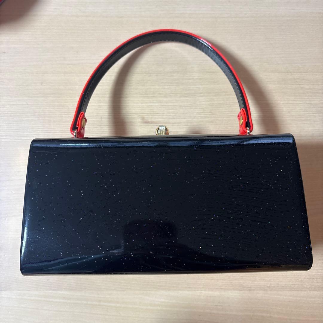 和装用赤黒サンダルとバッグセット