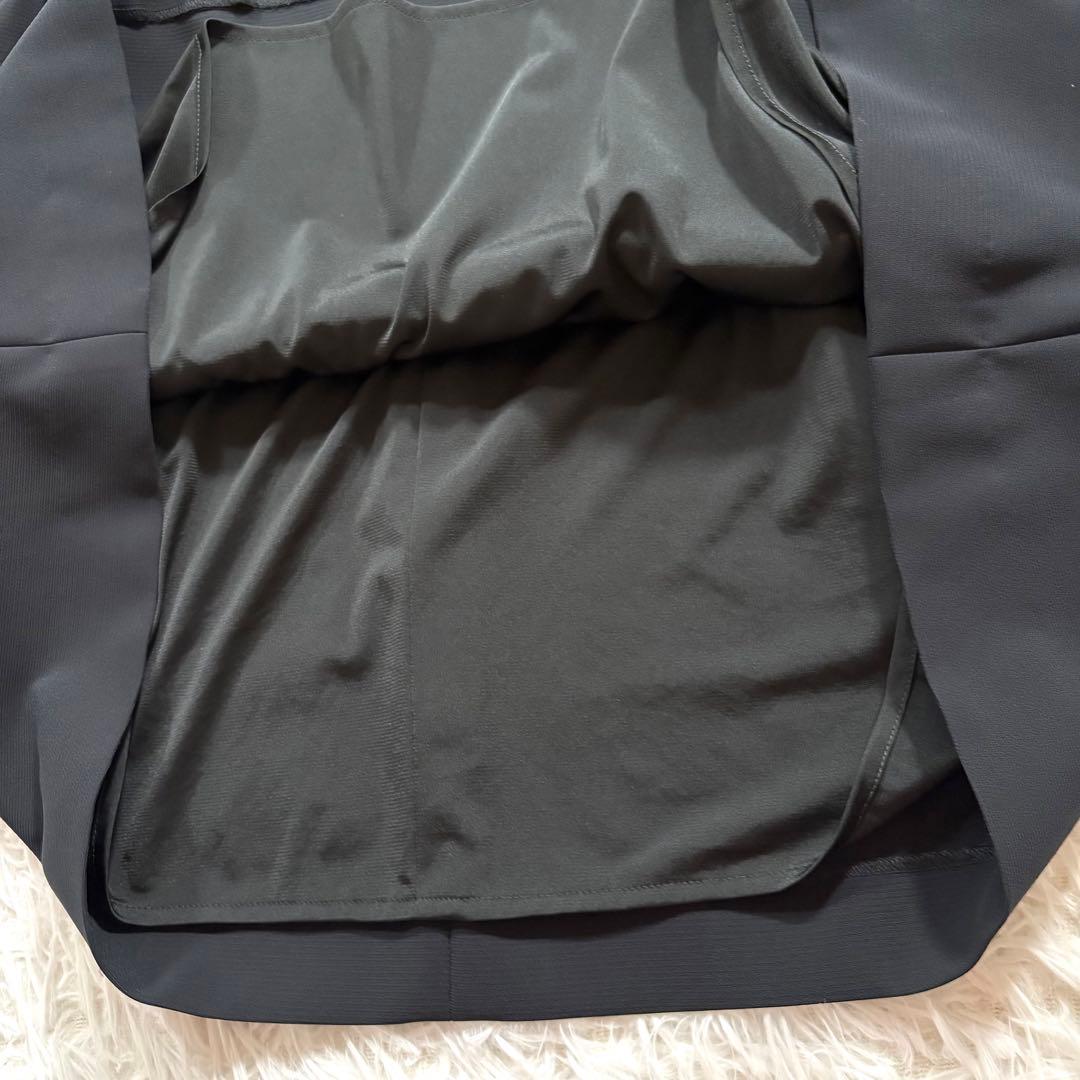 新品同様✨ルネ　ノースリーブ　ティアード　ドレス　ワンピース ネイビー　38