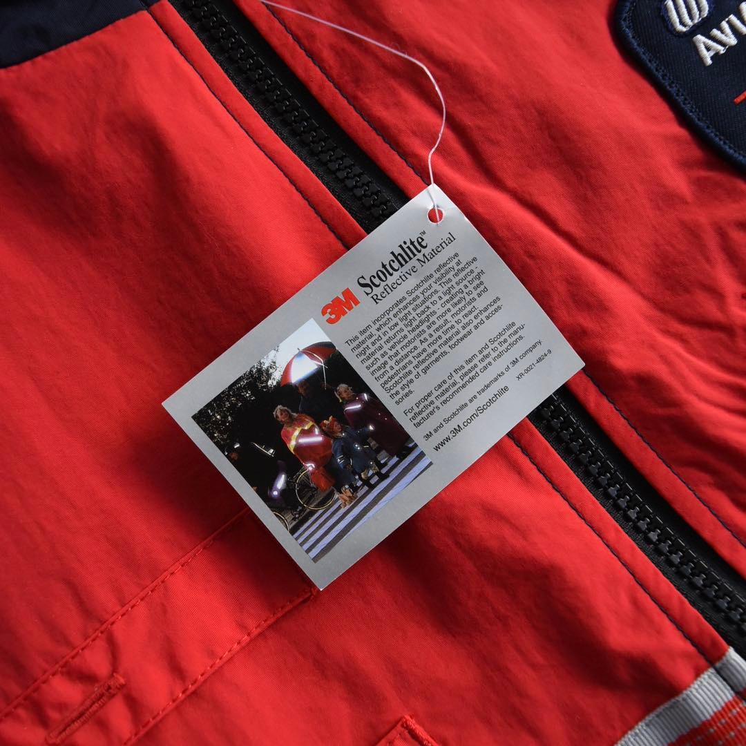 90s UNITED ユナイテッド航空 ナイロンベスト 企業物 未使用 L