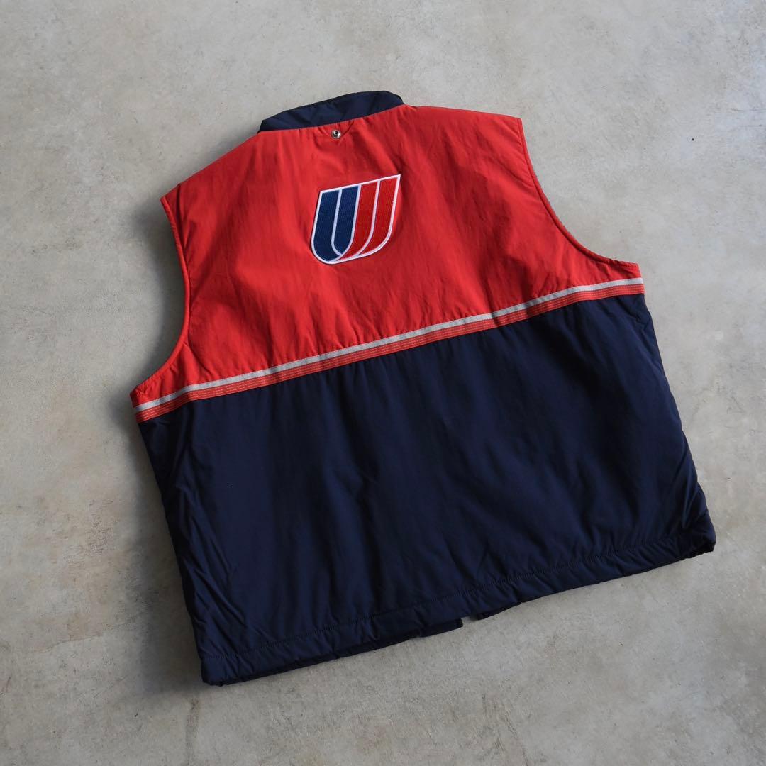 90s UNITED ユナイテッド航空 ナイロンベスト 企業物 未使用 L