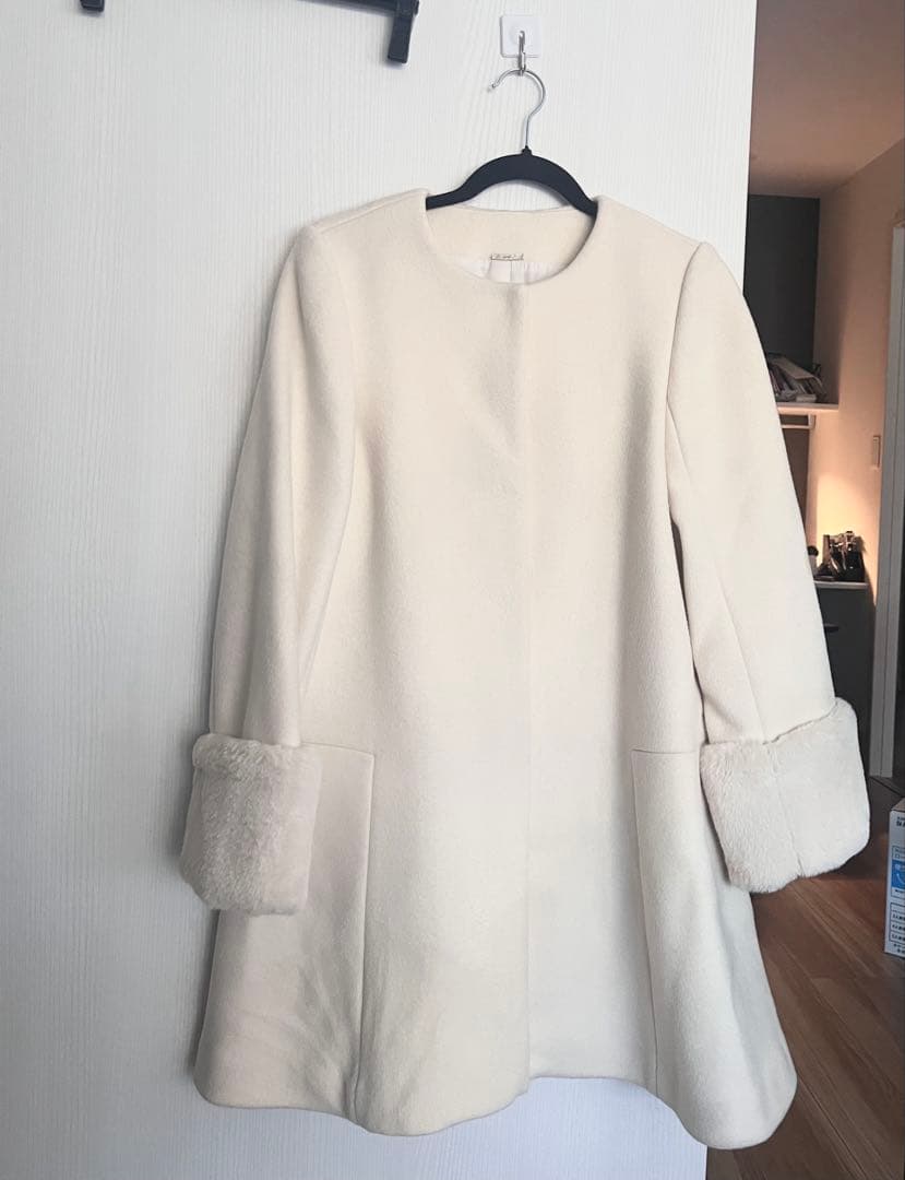 Snidel ビジューブローチAラインコート