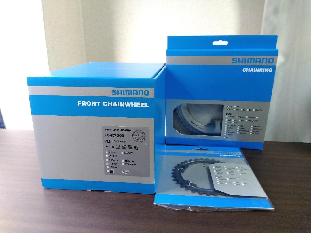 SHIMANO 105 FC-R7000 50x34T 170mm シルバー