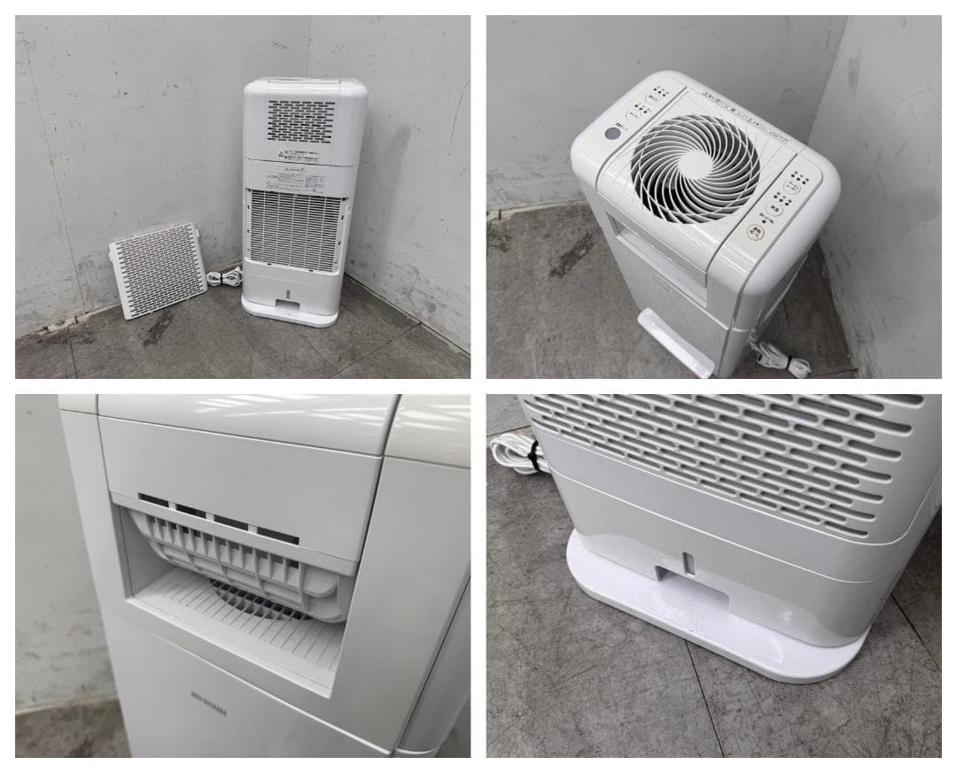 T6494☆アイリスオーヤマ22年IJDC-K80サーキュレーター衣類乾燥除湿機