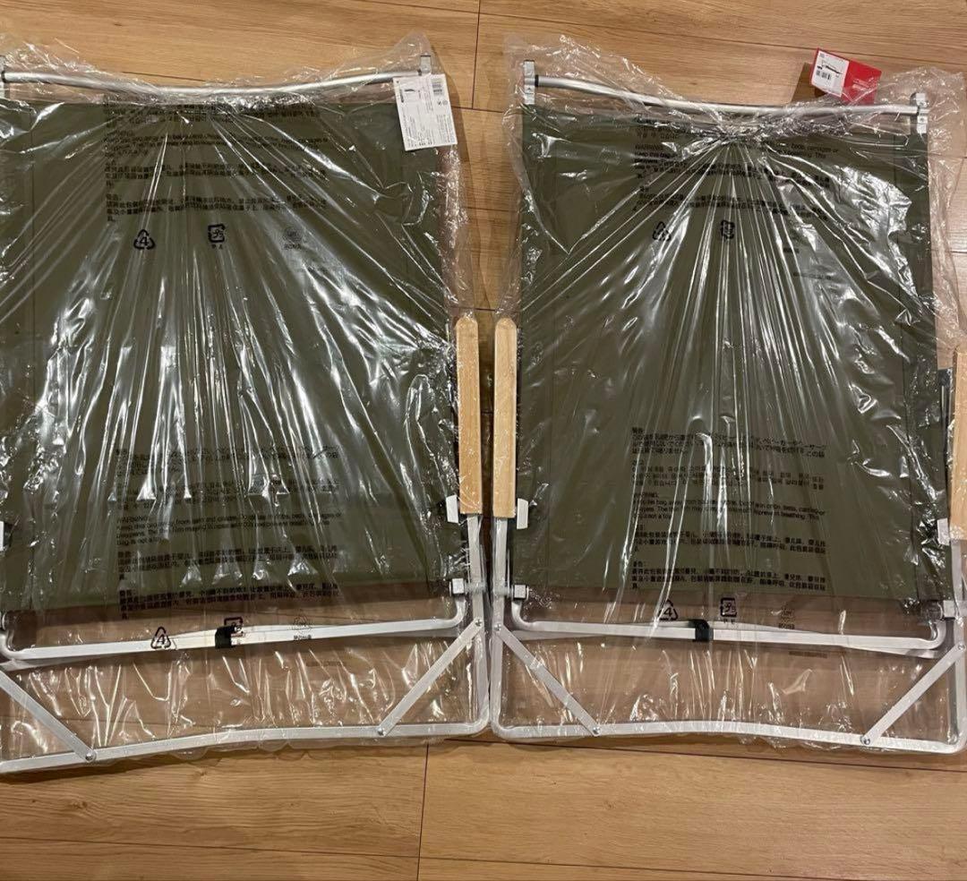 新品　コールマン フォールディングチェアワイド　2脚セット　オリーブ