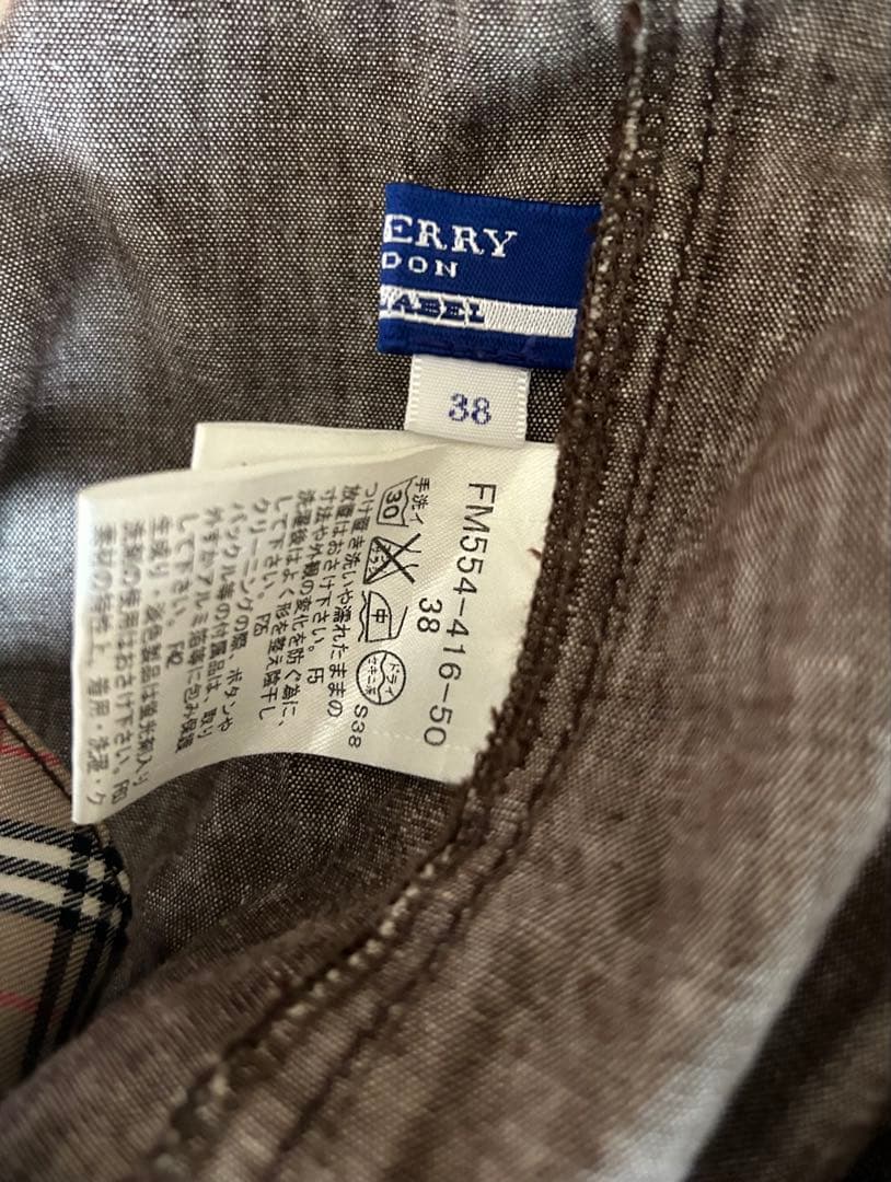 【美品】バーバリーブルーレーベル　サロペット オーバーオール 38 M 限定価格