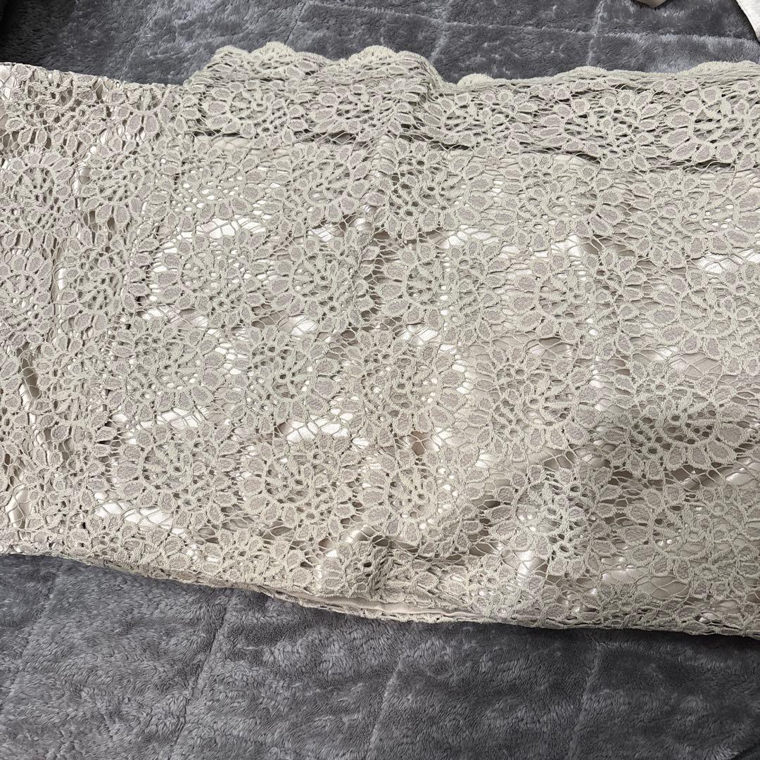 【大幅お値下げ】ドゥーブルメゾン　着物、二部式襦袢、リボン、レース作り帯(紺色)