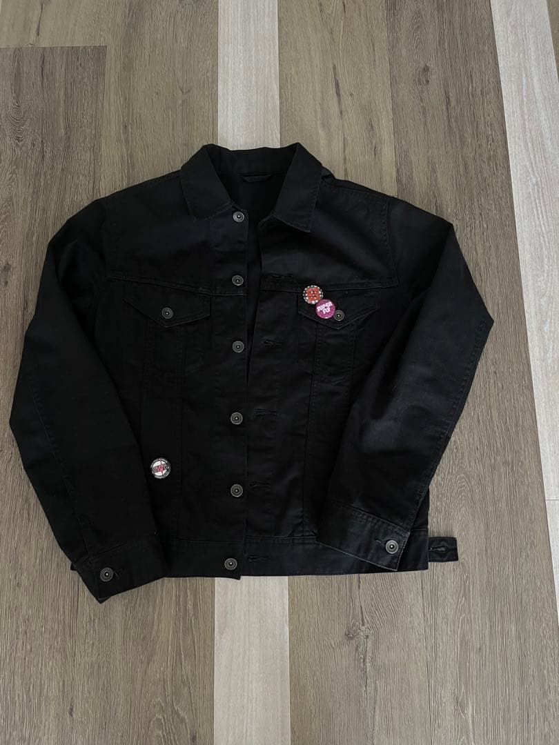 黒 デニムジャケット Fuckthisindustry Supreme swag