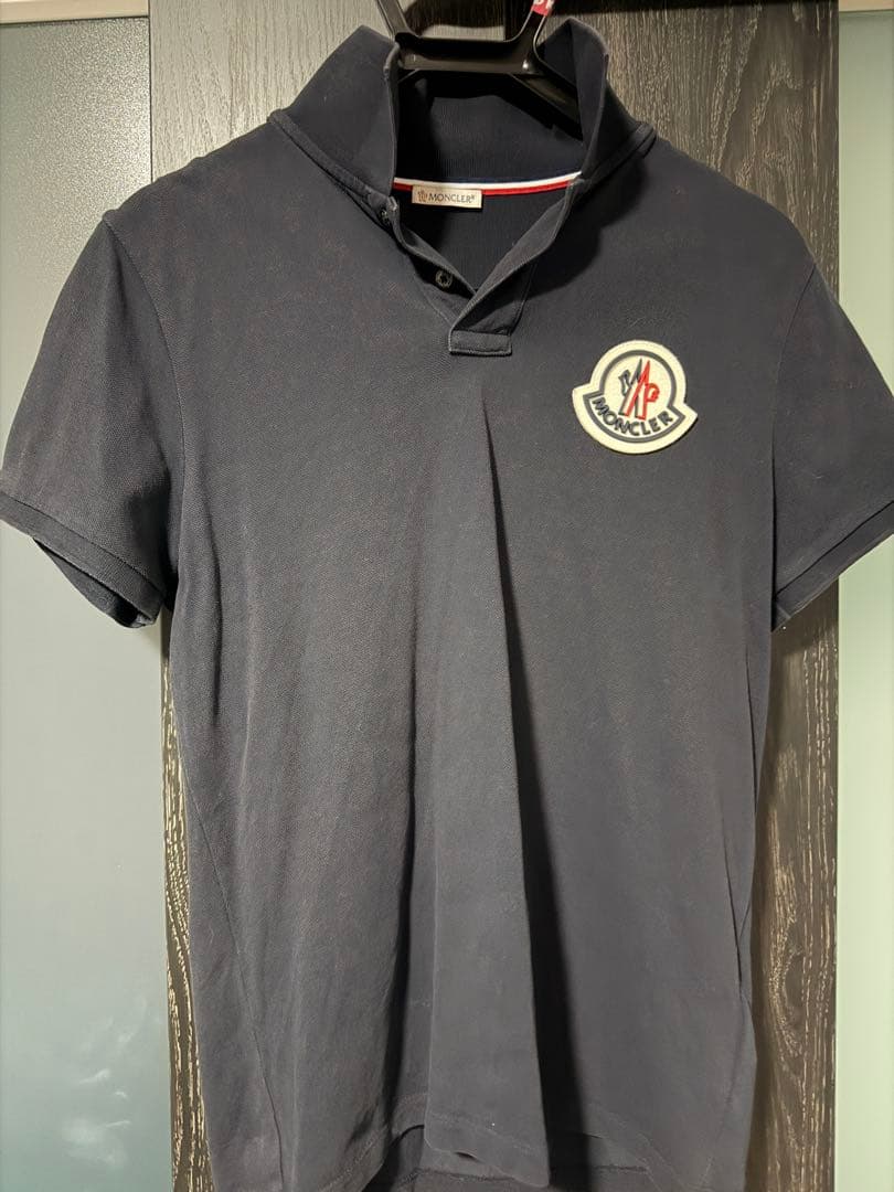[Jewelry珠宝]MONCLER ネイビー ポロシャツ Sサイズ