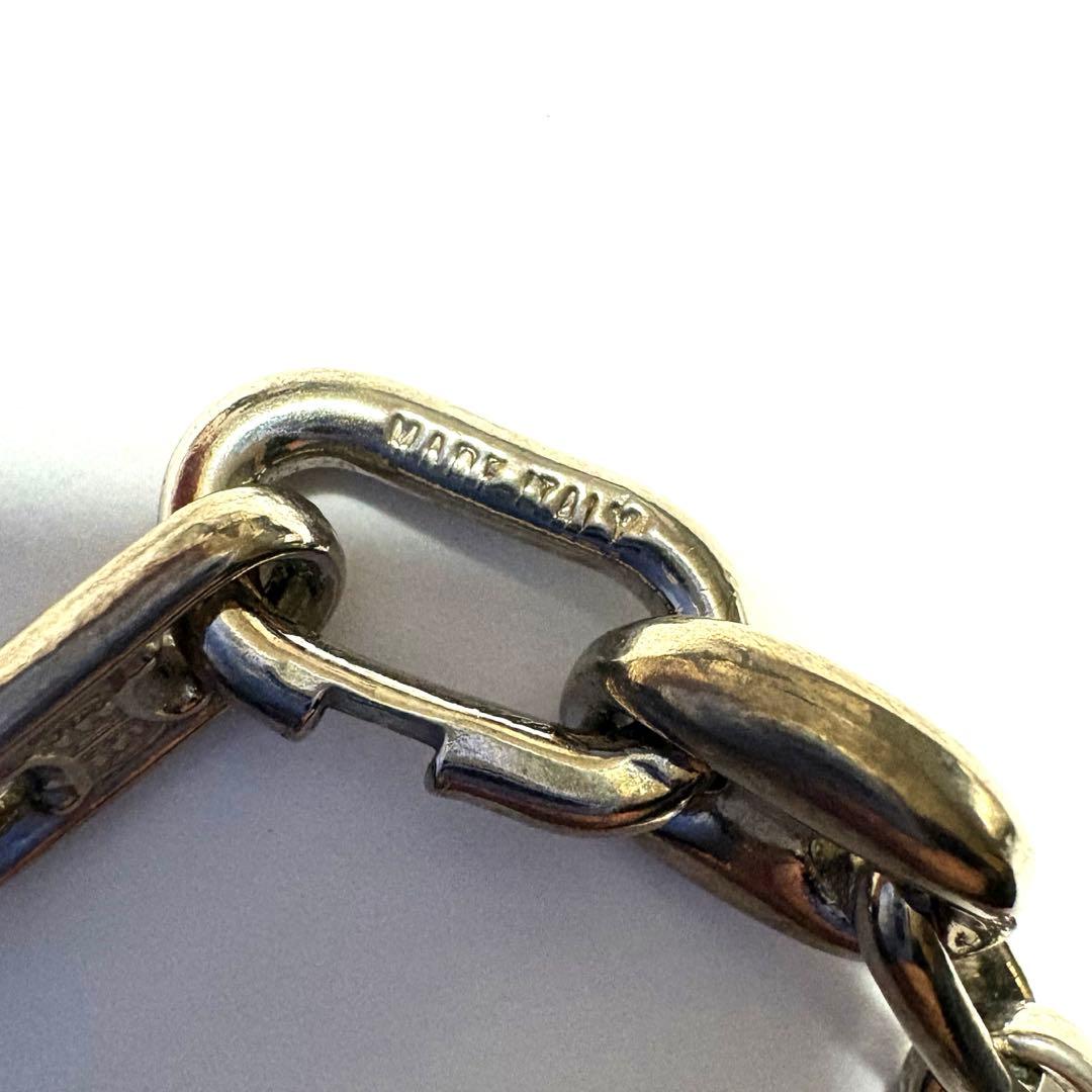 【ビンテージ】CELINE /セリーヌ　マカダム　チェーン　ネックレス　シルバー