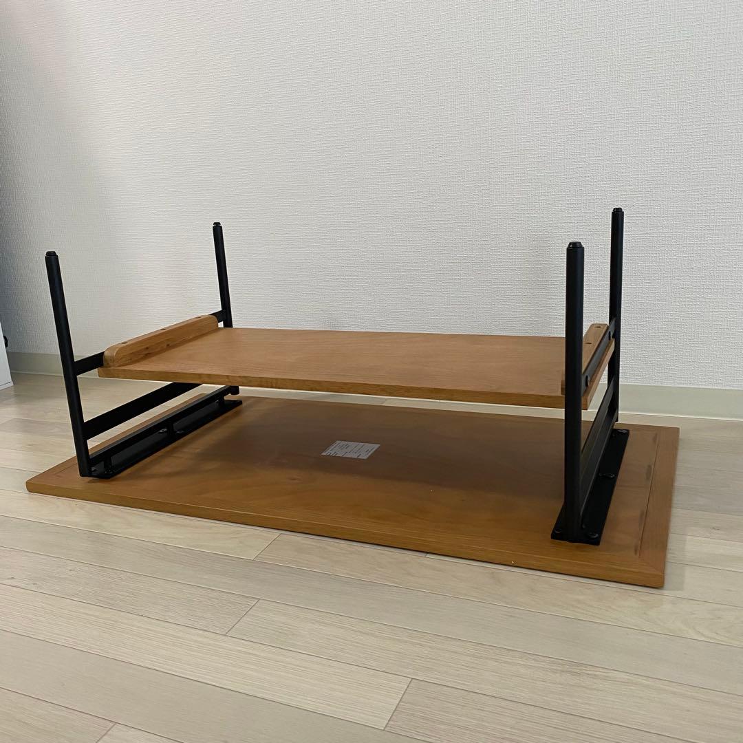 関家具　天然木 センターテーブル　ローテーブル　ナチュラル　幅1000mm