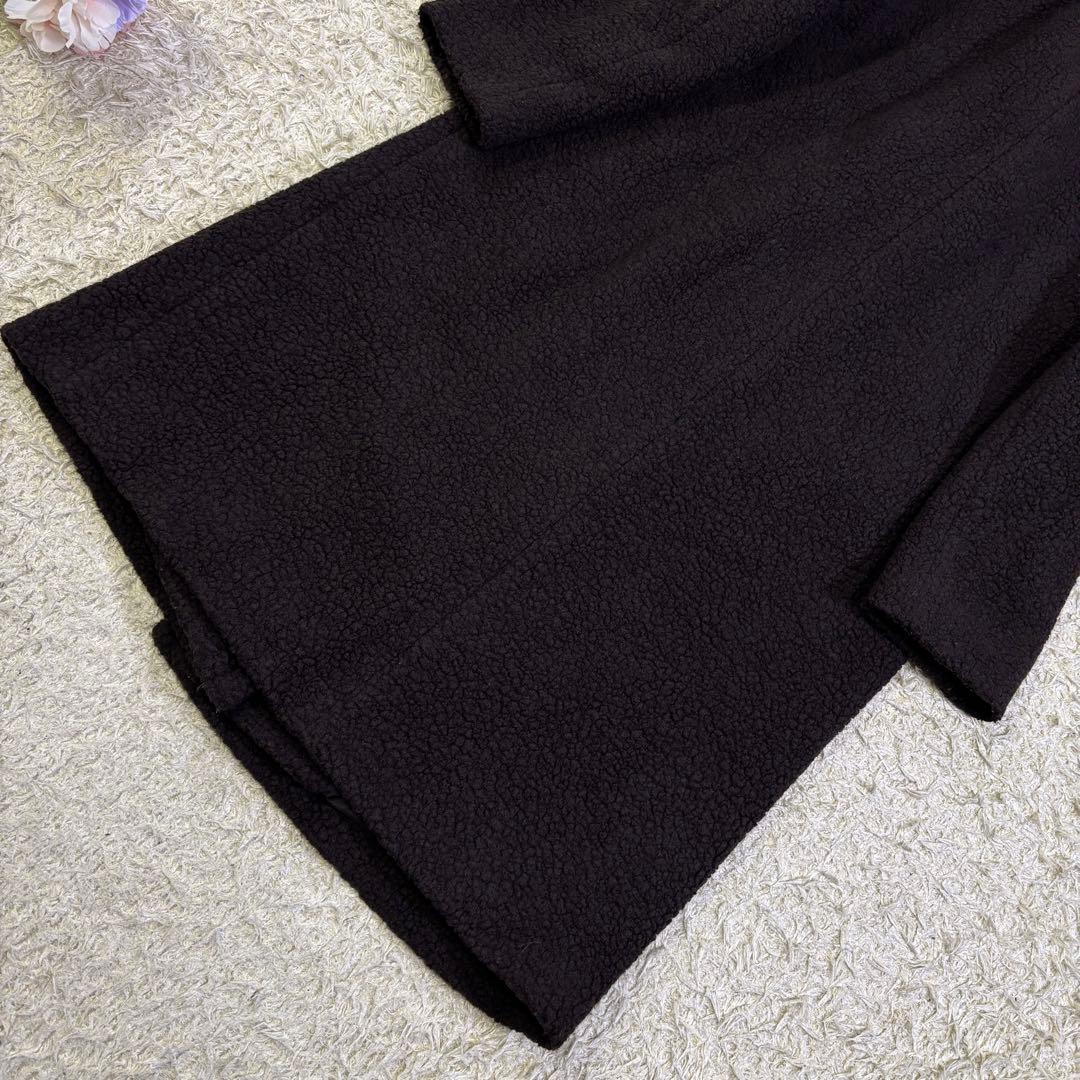 23区　定価6.7万 ウール混 ボアジャージー ドロップショルダー　コート