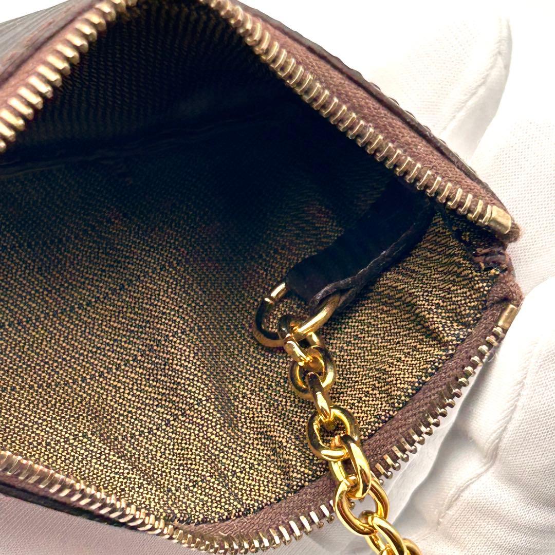 レア美品✨ FENDI フェンディ ケース レザー ダークブラウン