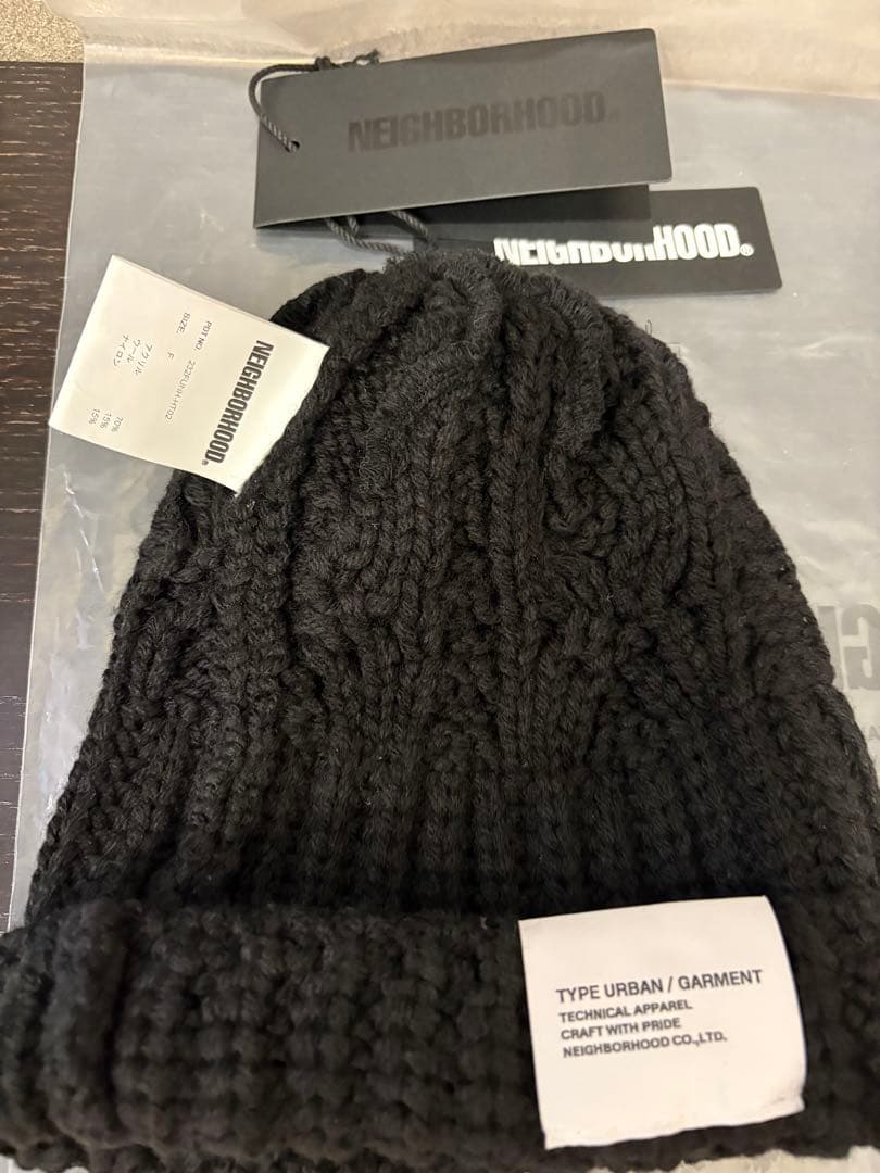 NEIGHBORHOOD ケーブルニットキャップ　ネイバーフッド　ビーニー