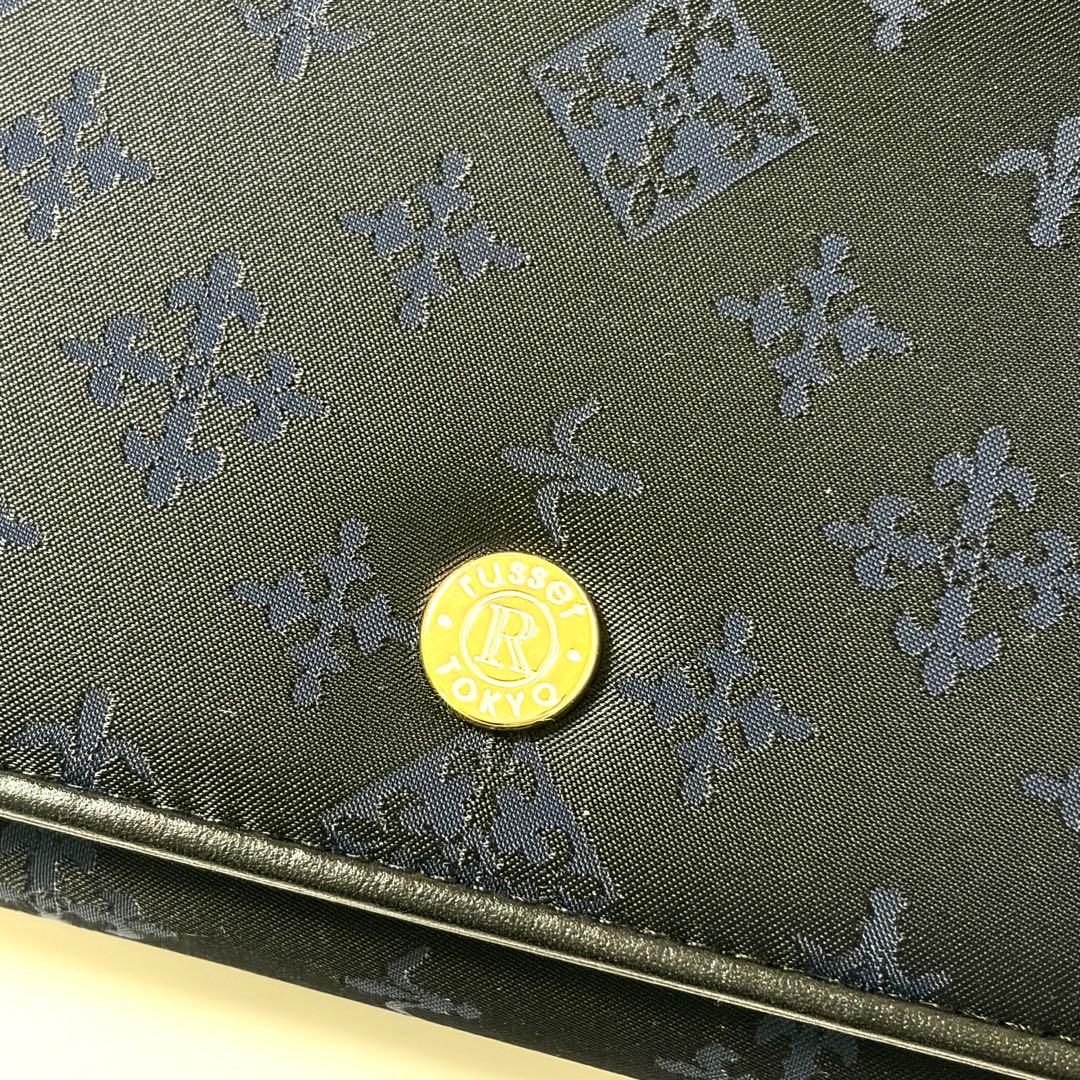 【未使用】russet ラシット 長財布 モノグラム ネイビー