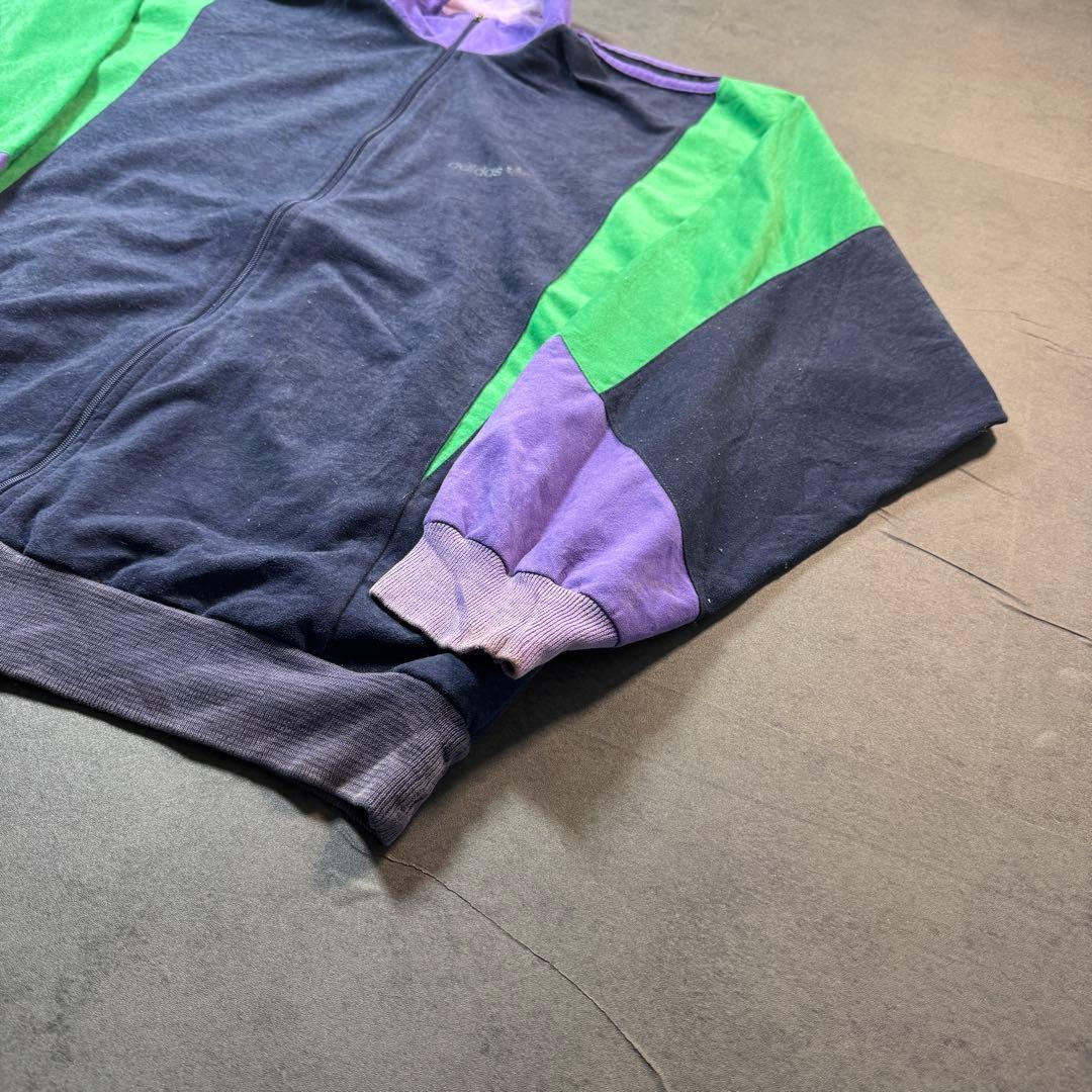 80s adidas Ventex製 ベロア トラックジャケット ジャージ 古着