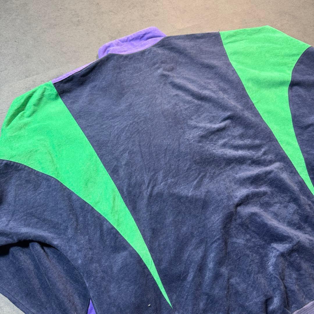 80s adidas Ventex製 ベロア トラックジャケット ジャージ 古着