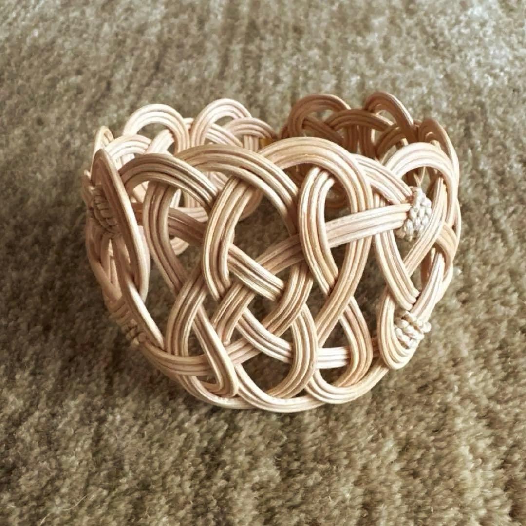 SIRISIRI /ARABESQUE Bangle 2 ラタン編み込みバングル