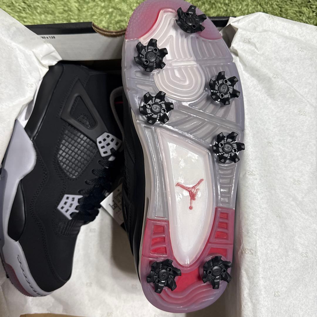 新品未使用Nike Air Jordan4 Golf \"Bred\" 26.0cm