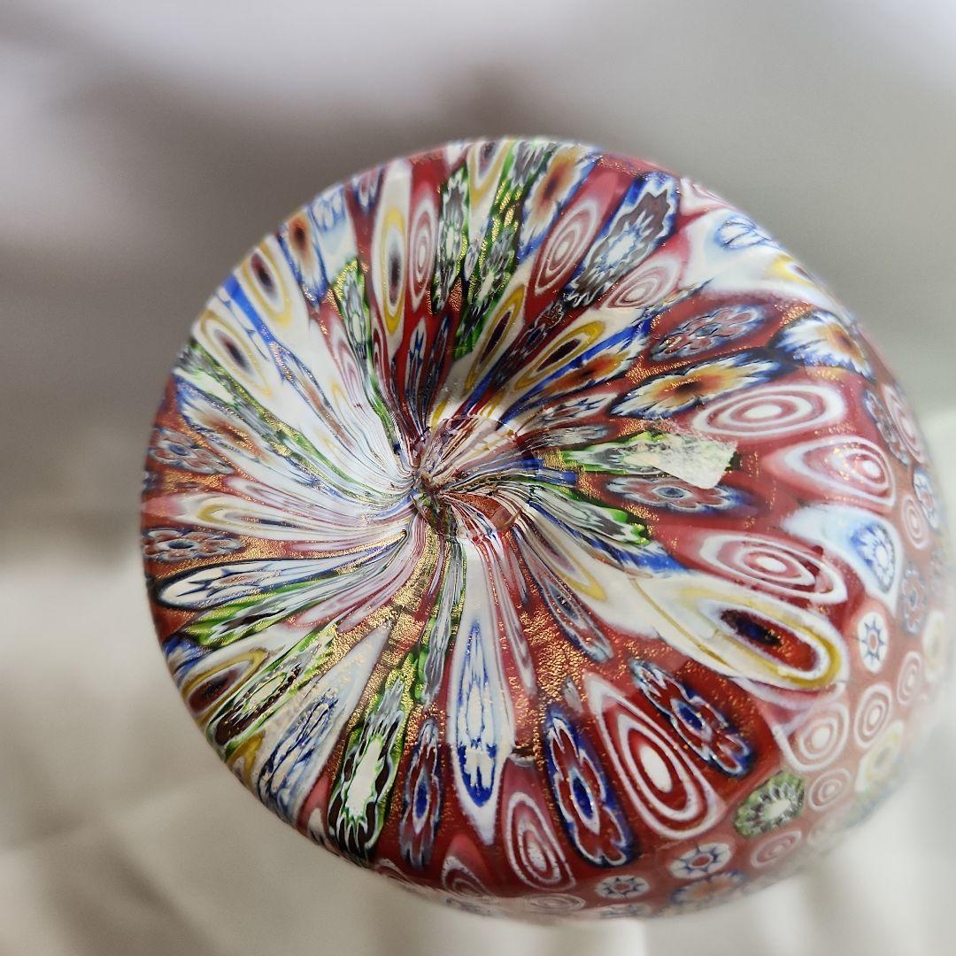 専用です ネチアンガラス ミルフィオリ 金彩 大型 花びん ムラーノグラス