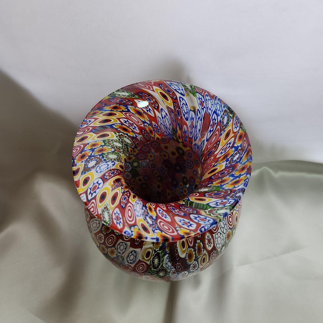 専用です ネチアンガラス ミルフィオリ 金彩 大型 花びん ムラーノグラス