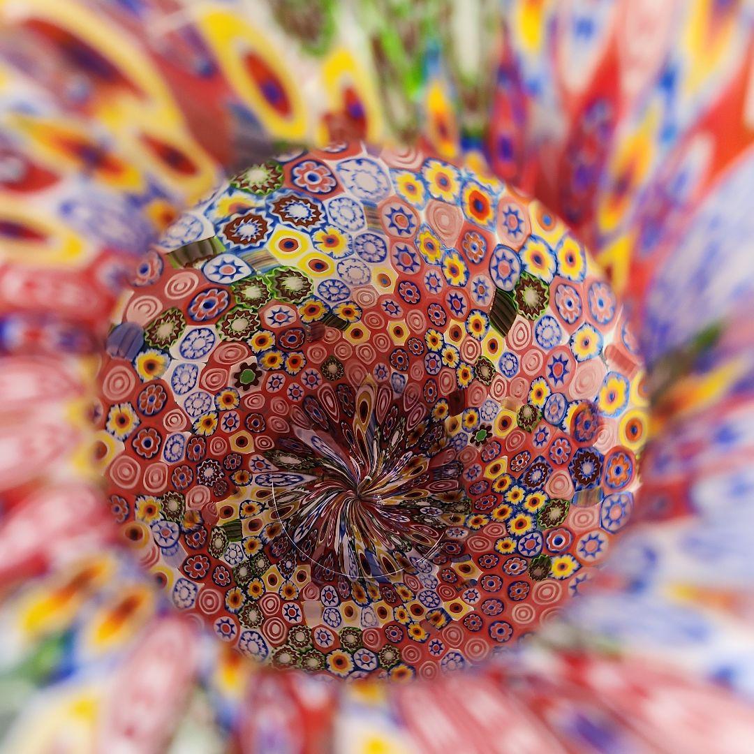 専用です ネチアンガラス ミルフィオリ 金彩 大型 花びん ムラーノグラス