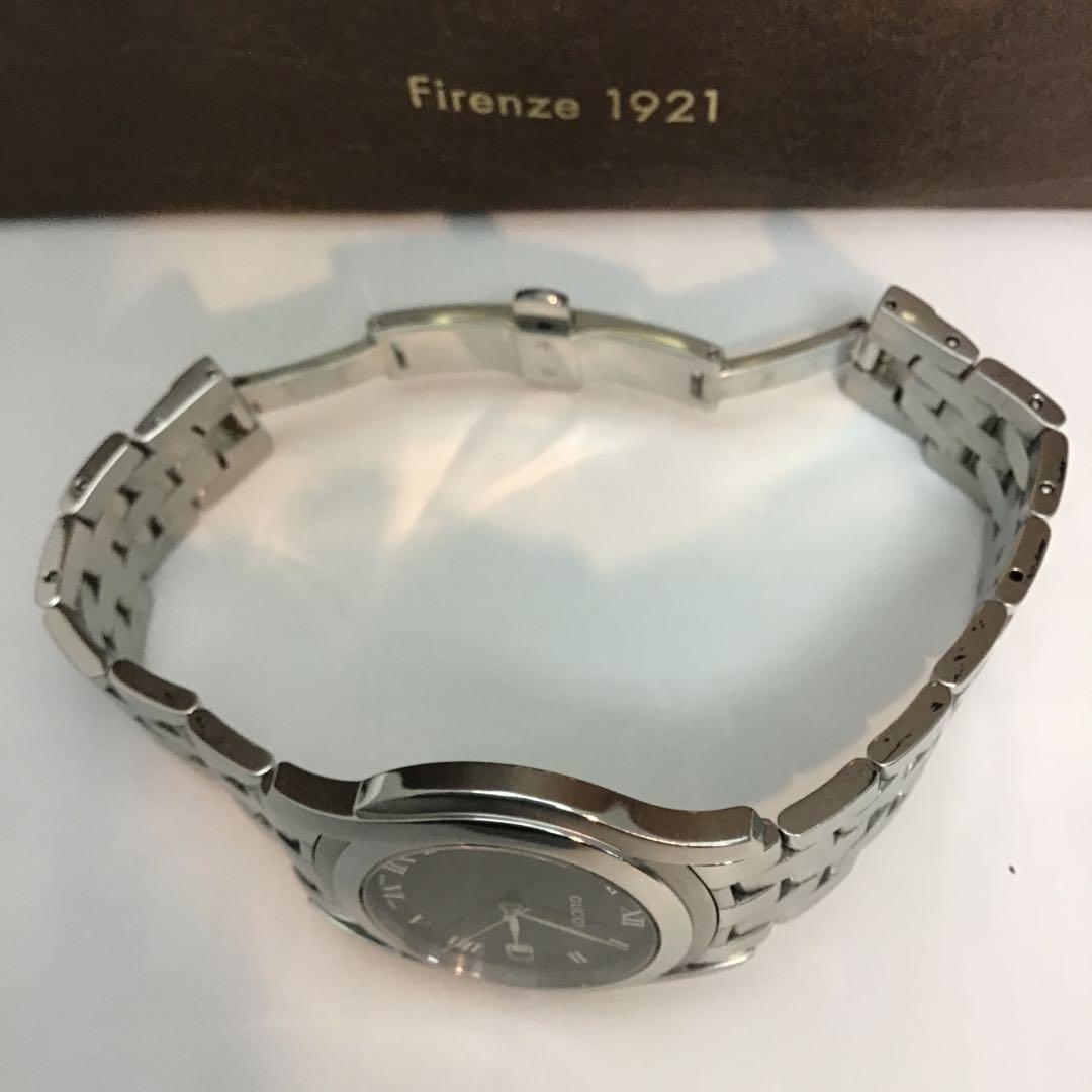 ‼️GUCCI グッチ‼️ステンレススチール ブラックダイヤル クォーツ時計