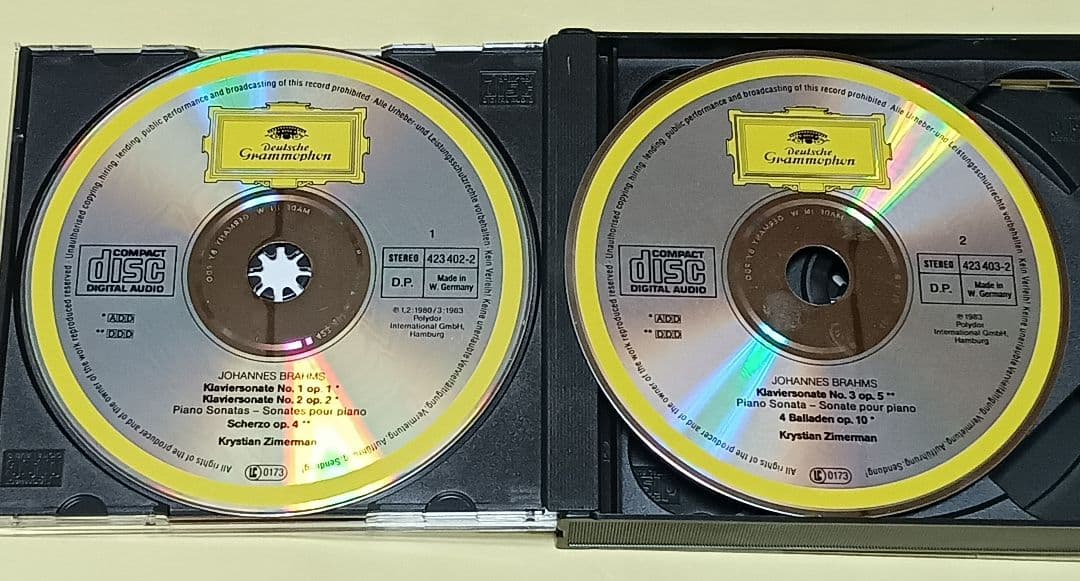 クラシック BRAHMS - 3 SONATEN Krystian Zimerman